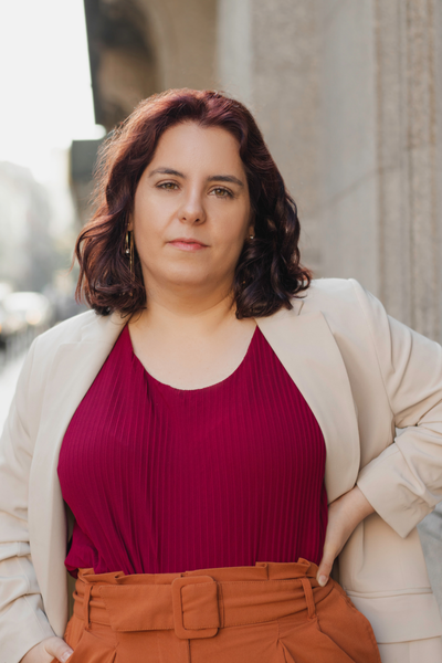 Alexandra a trabalhar